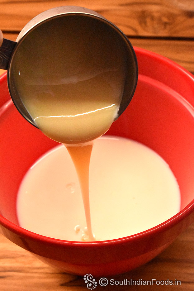 Pour into the mixture